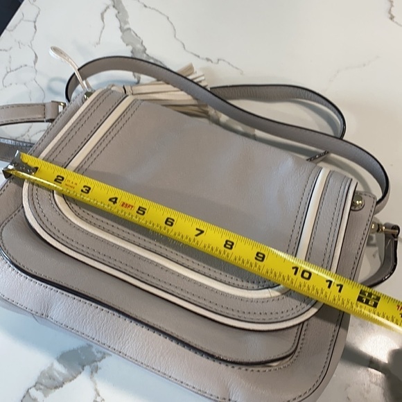 Kate Spade Medium Rianne Crossbody Bag Gray White - Picture 8 of 14